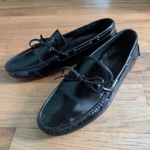 Black Cole Haan Moccasin Driving Show